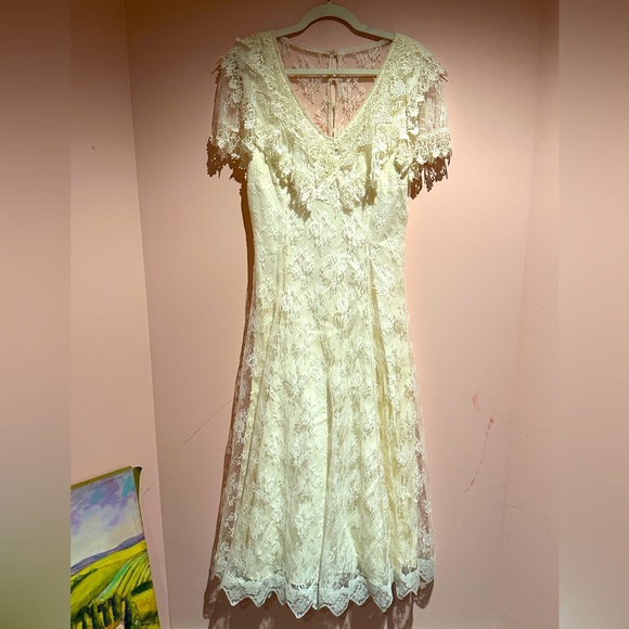 Scott McClintock Dresses & Skirts - Scott McClintock vintage 80s lace dress